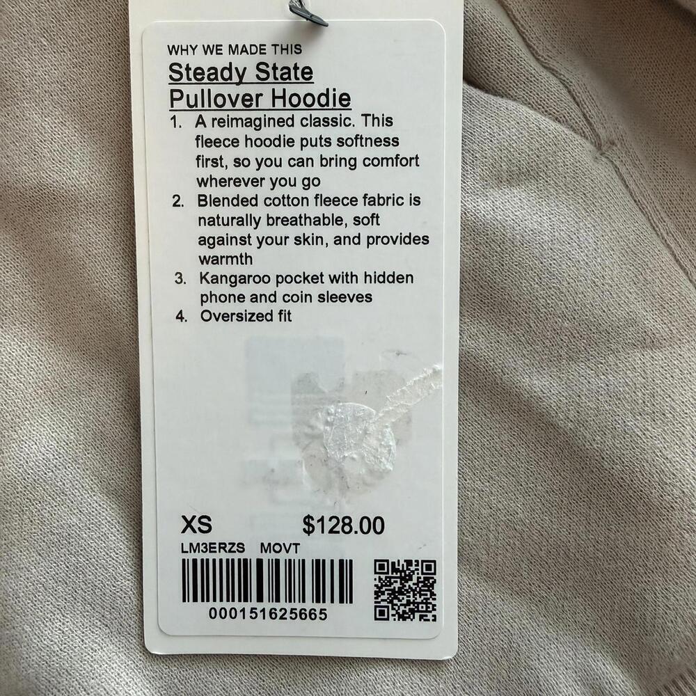 NWT Lululemon Steady State Pullover Hoodie Mojave Tan Size XS - Picture 4 of 6